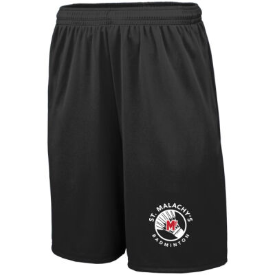 Badminton -Adult TRAINING SHORTS WITH POCKETS (Direct to Film) Thumbnail